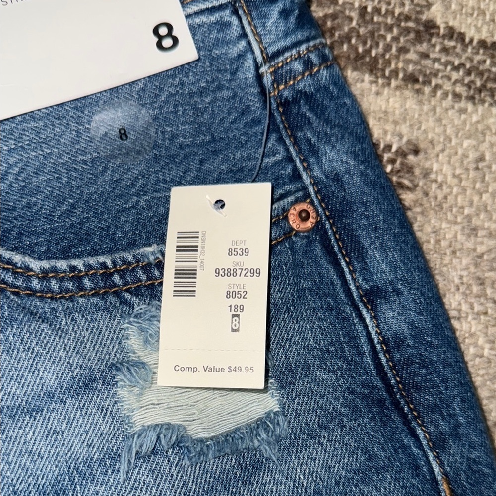 Aeropostale Blue Jean Shorts Distressed Denim - Picture 3 of 4